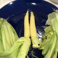 kikamata's cooksnap of when they made ヤングコーンの皮ごとレンジ蒸し.