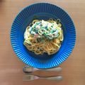 mikeikuko's cooksnap of when they made ほうれん草とベーコンのクリームパスタ.