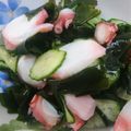 stella622's cooksnap of when they made タコときゅうりとわかめの酢の物.