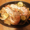 りや0329's cooksnap of when they made 赤エビとキノコのアヒージョ.