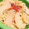 mikata11's cooksnap of when they made 桃缶使い切り♡絶品！桃トマトの冷製パスタ.