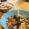 uka0430's cooksnap of when they made 柚子胡椒薫るツナとモロヘイヤの和風パスタ.