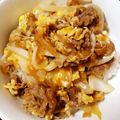 とおるの奧さん's cooksnap of when they made 簡単美味！牛とじ丼♪.
