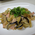 まほじょ's cooksnap of when they made |=ﾟωﾟ)ﾉ　ナスと玉ねぎのマヨ炒め.