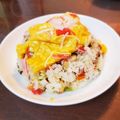 ママうさこ's cooksnap of when they made ふわとろ玉子のカニカマあんかけ炒飯.