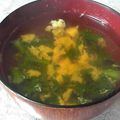 しおとも's cooksnap of when they made 春菊と卵のすまし汁.