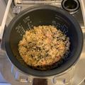 nicomilla's cooksnap of when they made 家事ヤロウ『海苔とベーコンの炊込みご飯』.