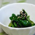 ピンクのたまご's cooksnap of when they made ほうれん草のわさび海苔和え.