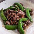 理恵蔵's cooksnap of when they made 牛肉とスナップえんどうのオイスター炒め.