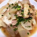 みゅぁ's cooksnap of when they made 旨味たっぷり　厚揚げとツナの大根煮.