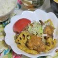 mmameco's cooksnap of when they made 鶏レンコン.