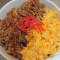 precious☆'s cooksnap of when they made 作り置きやお弁当に！鶏そぼろ丼✨.