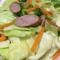 amileamila's cooksnap of when they made *20分♪ウインナーの野菜炒め.