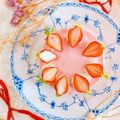 山田のぴーちゃん's cooksnap of when they made 簡単！かわいい！いちごのレアチーズケーキ.