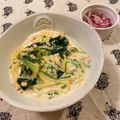 ysakY's cooksnap of when they made サーモンとほうれん草のクリームパスタ.
