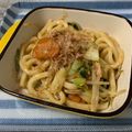 Msnowman's cooksnap of when they made 簡単！ツナ焼きうどん.