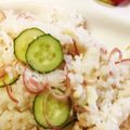 食べるまでが釣りだ's cooksnap of when they made ツナとキュウリのさっぱりごはん.