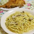 mmameco's cooksnap of when they made 終わってるパスタ.