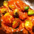 ひなっちち's cooksnap of when they made 芽キャベツと手羽元のトマト煮こみ.
