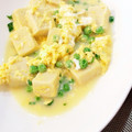 chisat00's cooksnap of when they made エンドウ豆と高野の玉子とじ.