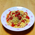 ドルフィンサーモン's cooksnap of when they made トマトとチーズのふわとろ卵炒め.