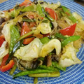クックVESREV☆'s cooksnap of when they made 「永谷園　麻婆春雨」を野菜たっぷりに！.