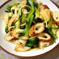 クック12QQPZ☆'s cooksnap of when they made 小松菜と油揚げのパスタ＊麺つゆバター.