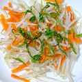 びっきケロヨン's cooksnap of when they made もやし・人参・春菊 レンジ蒸し サラダ.