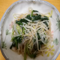 オデッタ's cooksnap of when they made もやしとほうれん草のナムル☆.