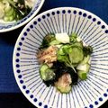 horseland's cooksnap of when they made 【郷土食】きゅうりとサバ缶の酢の物.
