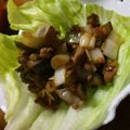 りよんじゃ's cooksnap of when they made 豚ひき肉となすの甘みそ炒め　レタス包み.