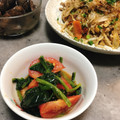 よし156's cooksnap of when they made ほうれん草とトマトの中華和え.