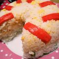 ひろ0331's cooksnap of when they made お手軽押し寿司ケーキ.