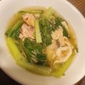 らがぶーりん's cooksnap of when they made サバ缶のだし汁で♪小松菜と油揚げの煮浸し.