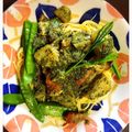 MochaFudge's cooksnap of when they made 摘みたて生茶葉と筍の春ジェノベーゼ♪.