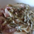 カクヨ's cooksnap of when they made インゲンとベーコンの和風クリームパスタ.