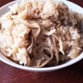 さえ。's cooksnap of when they made 干し舞茸と揚げの炊き込みごはんSTAUB.
