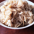 さえ。's cooksnap of when they made 干し舞茸と揚げの炊き込みごはんSTAUB.