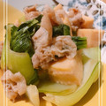 Usako8787's cooksnap of when they made チンゲン菜と豚と筍中華炒め.