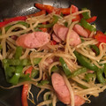 michi8840's cooksnap of when they made 簡単、即席ピーマンともやしの野菜炒め.