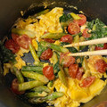 amipadlife's cooksnap of when they made アスパラとトマトのふんわりオイマヨ卵炒め.