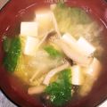 ムーミン☆ママ's cooksnap of when they made 白菜と豆腐の味噌汁.