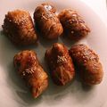 愛珠姫's cooksnap of when they made 酢飯で肉巻きおにぎり.