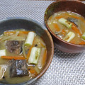 ジョングレ's cooksnap of when they made 血液サラサラ＊焼きネギとさば缶の味噌汁.
