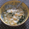 クックM67KM5☆'s cooksnap of when they made ほうれん草と玉子のおかゆ.