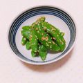 まあまま☆0403's cooksnap of when they made スナップえんどうのハニーマスタード.