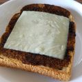 魔法の粉's cooksnap of when they made ごはんですよトースト.