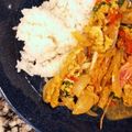 110mom's cooksnap of when they made クンパッポンカリー（海老のカレー炒め）.