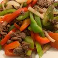 まっちょのリス's cooksnap of when they made 牛こまパプリカ焼肉のタレ炒め.