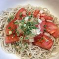 Rayryu123's cooksnap of when they made 暑い日にはトマトサラダ蕎麦.